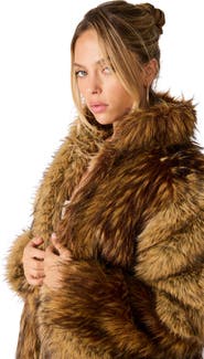 Steve Madden Norie Faux Fur Coat