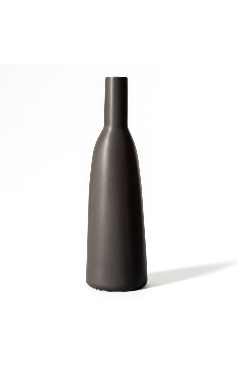 Gharyan Stoneware Dadasi Decorative Vase, Main, color, Matte Black