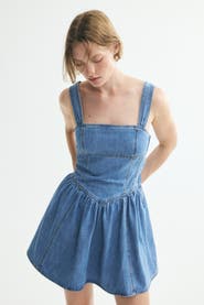 H&M Dress With Flared Skirt