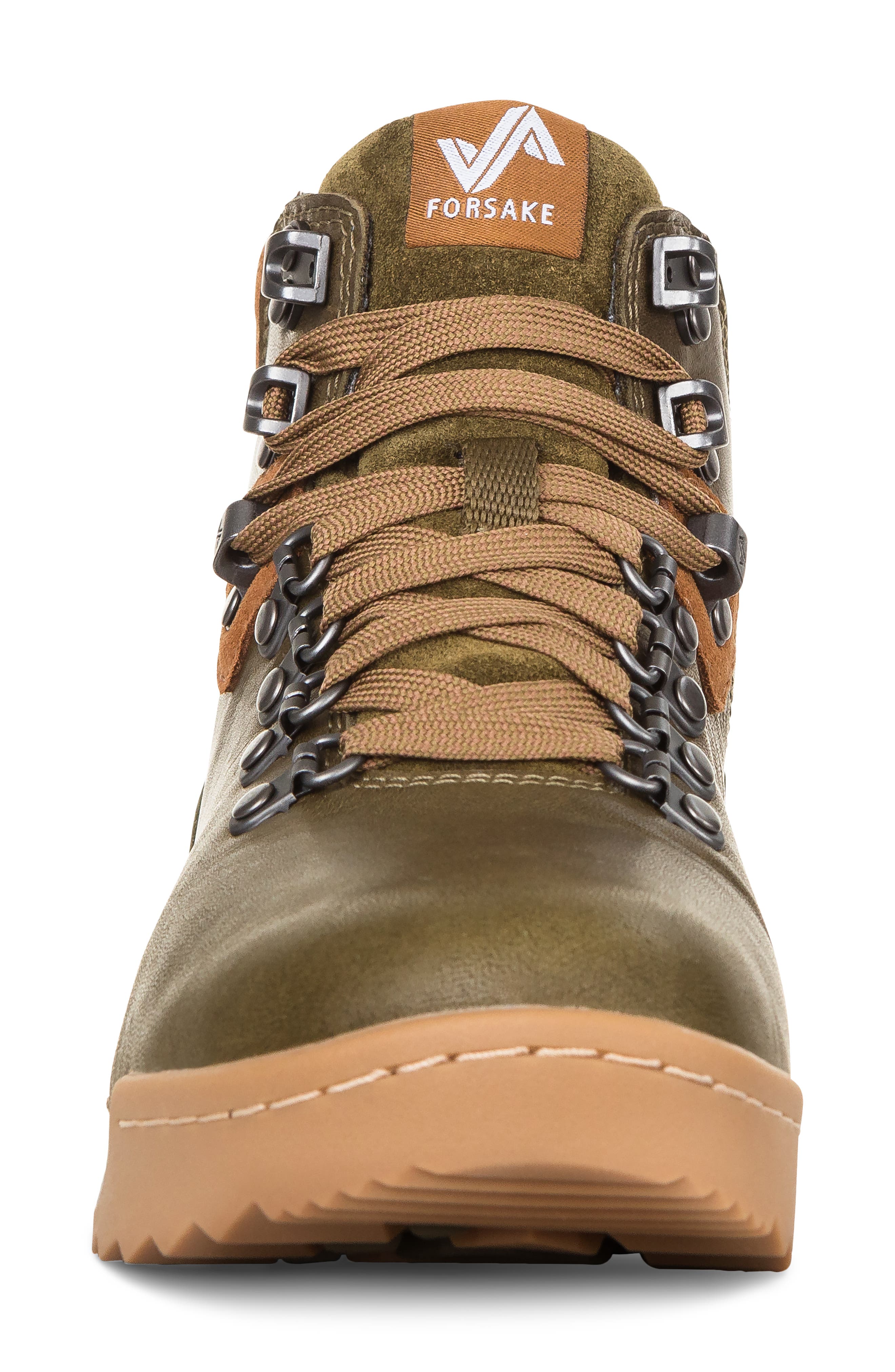 Forsake Patch Waterproof Mid Hiking Boot, Alternate, color, Olive
