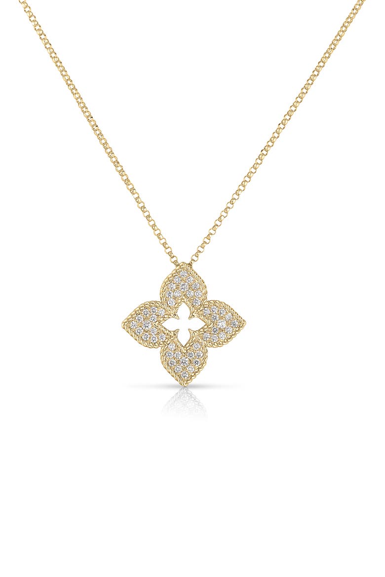 Venetian Princess Diamond Pendant Necklace, Alternate, color, YELLOW GOLD