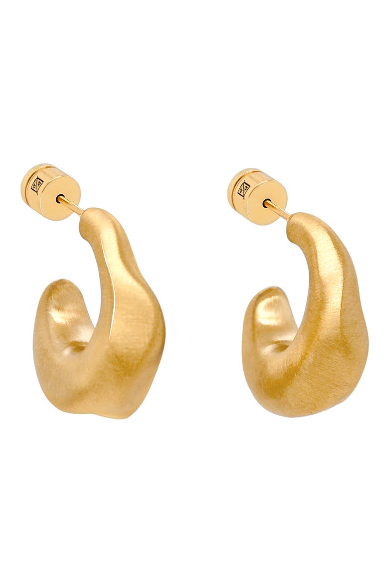 Lagos Huggie Hoop Earrings, Main, color, GOLD