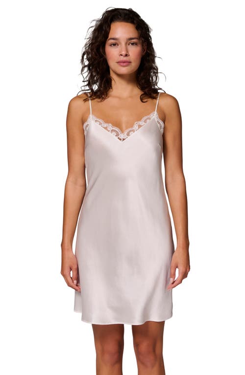 SIMONE PERELE SIMONE PERELE LOVE ME NIGHT LACE TRIM SILK BLEND CHEMISE