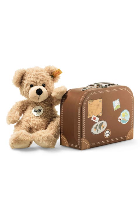 Fynn Teddy Bear Stuffed Animal & Suitcase