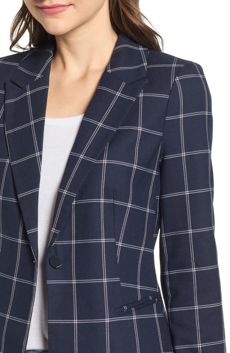 VERO MODA Windowpane Check Blazer, Alternate, color,