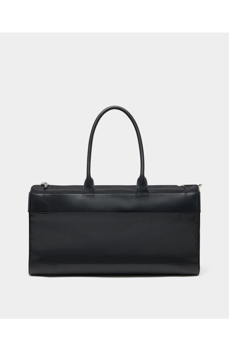 Bally Vogel Duffle Bag in Nylon and Recycled Leather, Alternate, color, Black