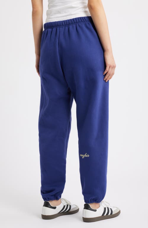 The Mayfair Group Smile Cotton Blend Sweatpants In Blue