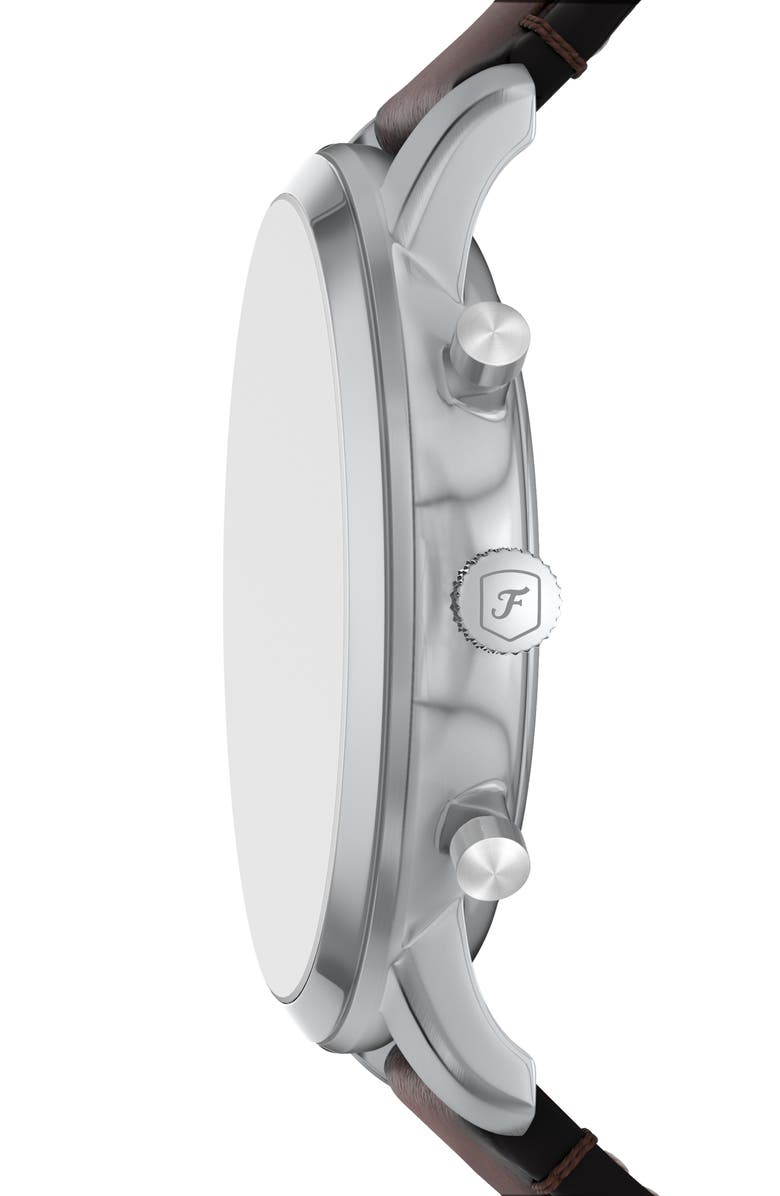 Fossil Neutra Chronograph Leather Strap Watch, 44mm, Alternate, color,