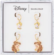 BaubleBar Disney Belle & Chip Set of 2 Hoop Earrings