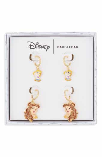 Disney Belle & Chip Set of 2 Hoop Earrings