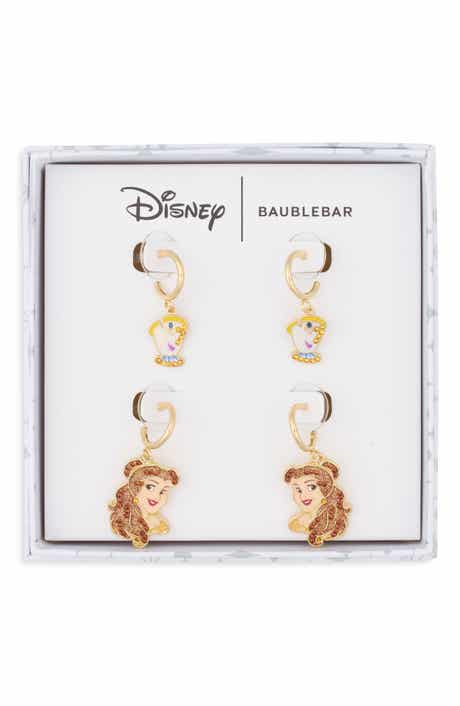 Disney Belle & Chip Set of 2 Hoop Earrings