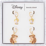 BaubleBar Disney Belle & Chip Set of 2 Hoop Earrings