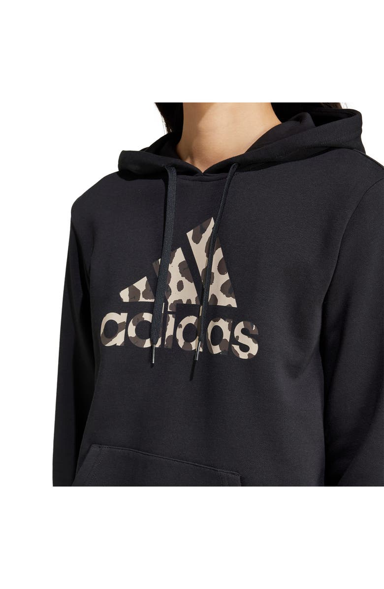 adidas Animal Print Hoodie, Alternate, color, 