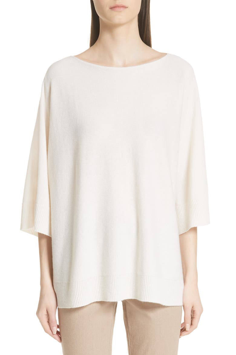 Cashmere Dolman Sleeve Sweater, Main, color, CLOUD