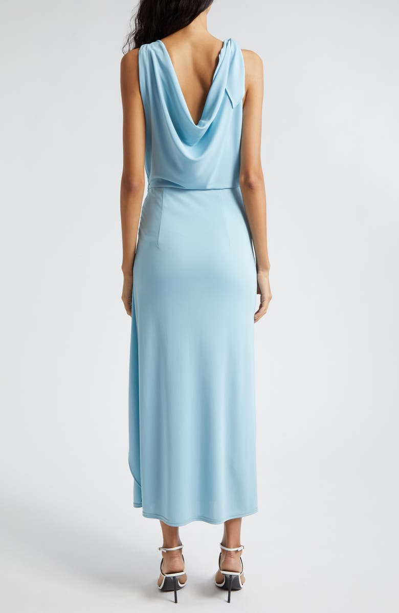 Cinq à Sept Odin Drape Detail Dress, Alternate, color, Agua Fria