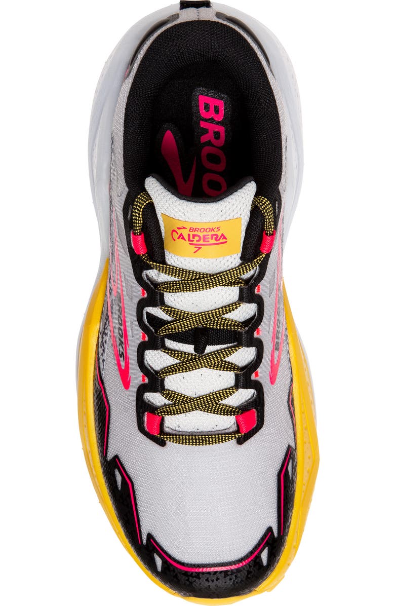 Brooks Caldera 7 Trail Running Shoe, Alternate, color, Lunar Rock/Lemon Chrome/Black