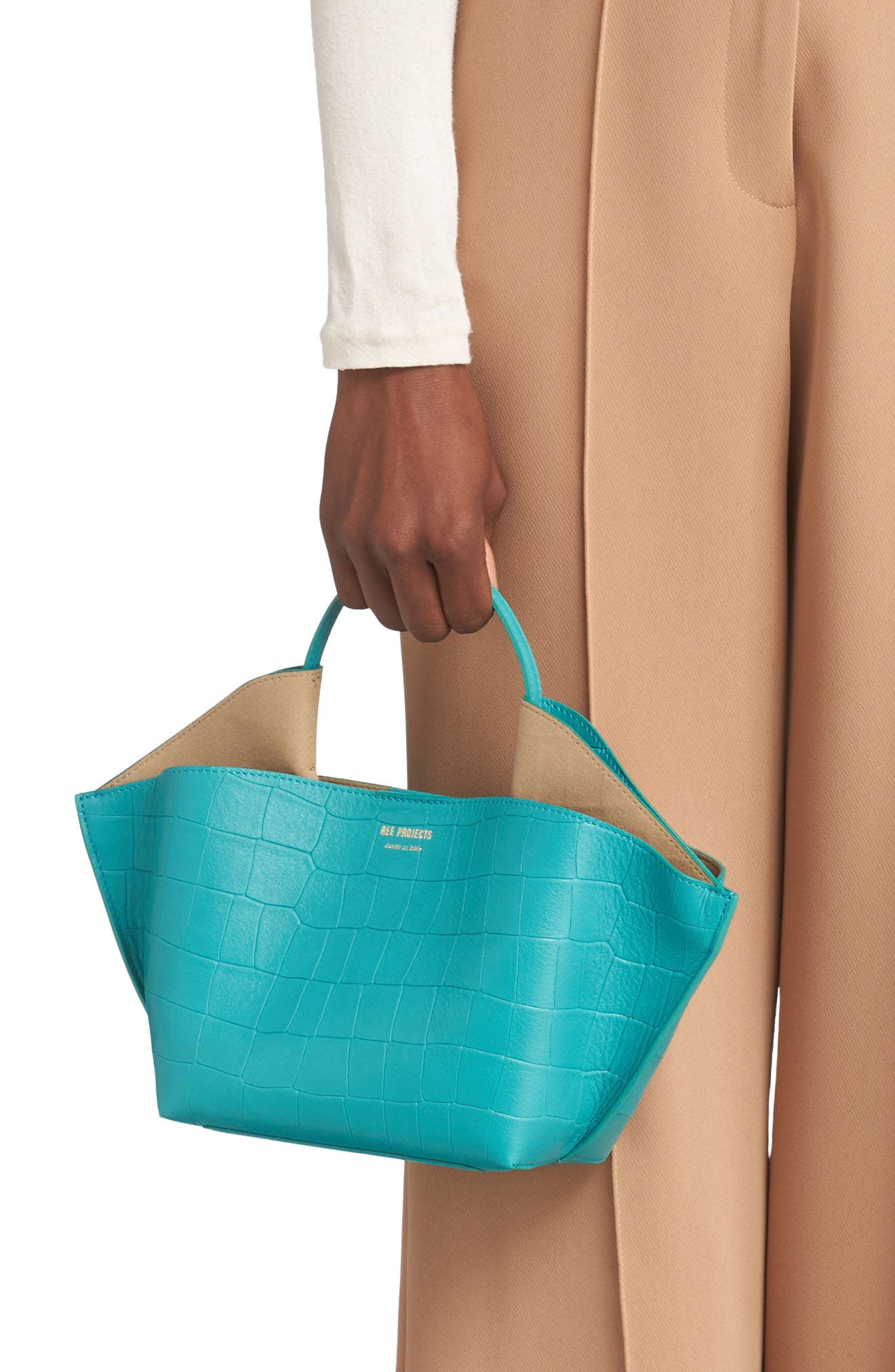 Ree Projects Mini Ann Leather Tote, Alternate, color, 