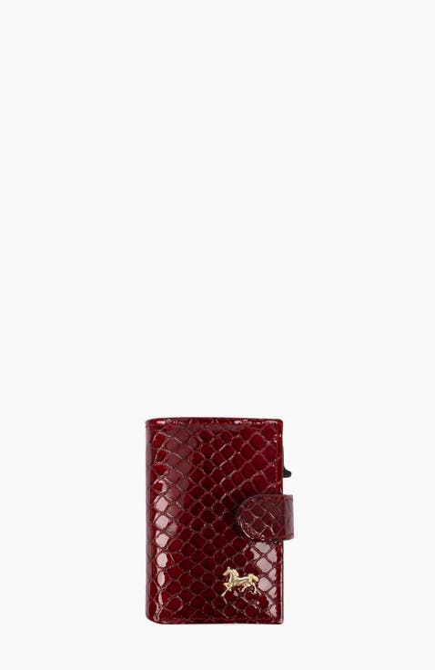 Gallop Bifold Pop Up Slim Patent Leather Wallet 22