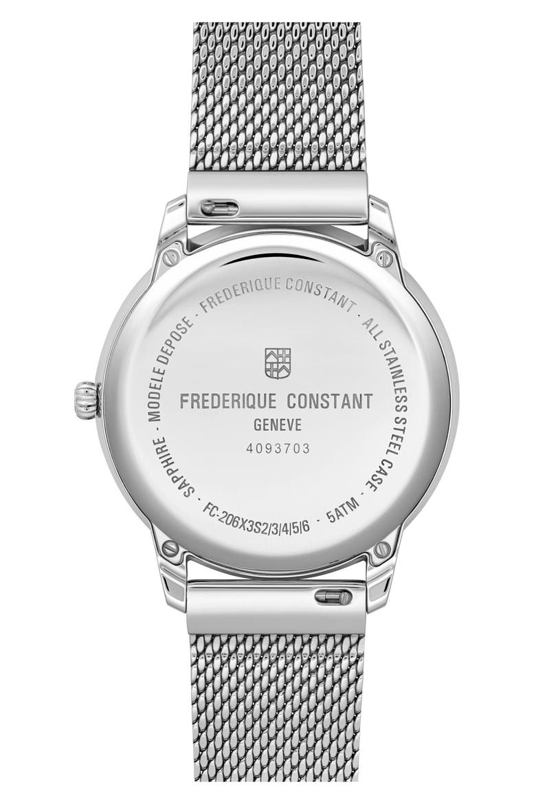Classics Moneta Moonphase Milanese Mesh Strap Watch, 37mm, Alternate, color, SILVER-TONE