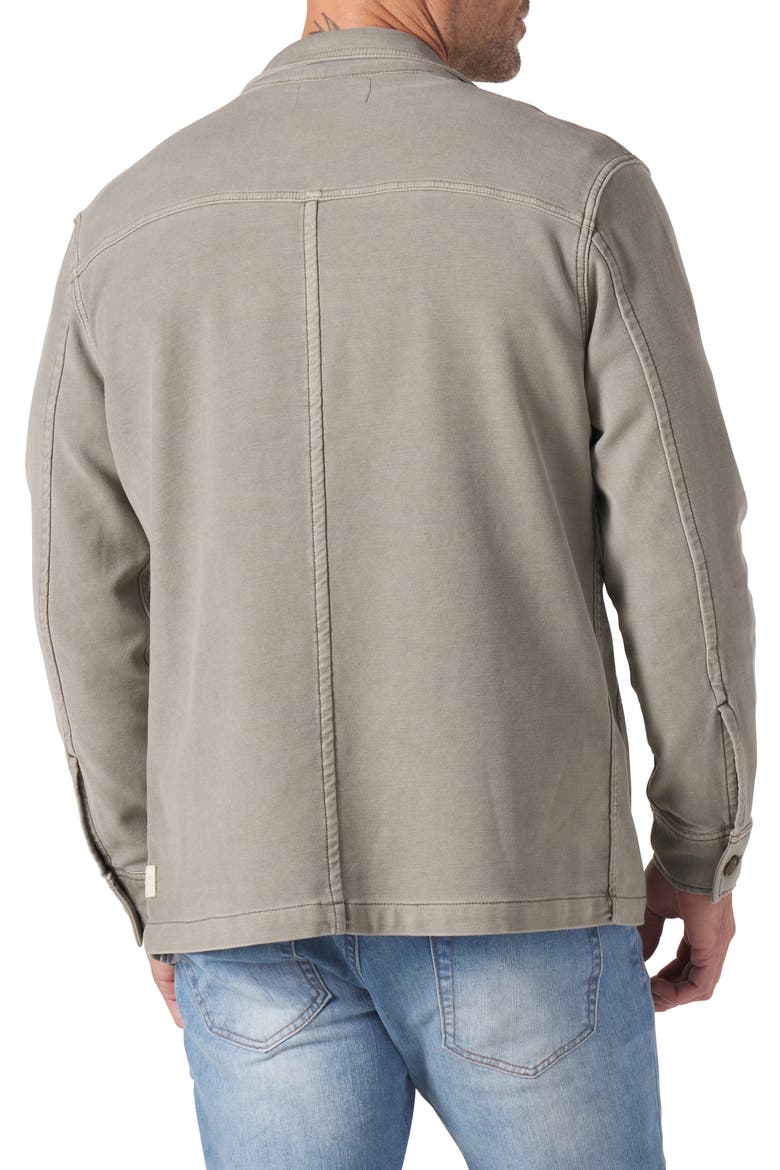 Comfort Terry Cloth Chore Coat, Alternate, color, MOSS