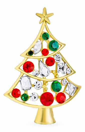 BLING JEWELRY Christmas Tree Pin