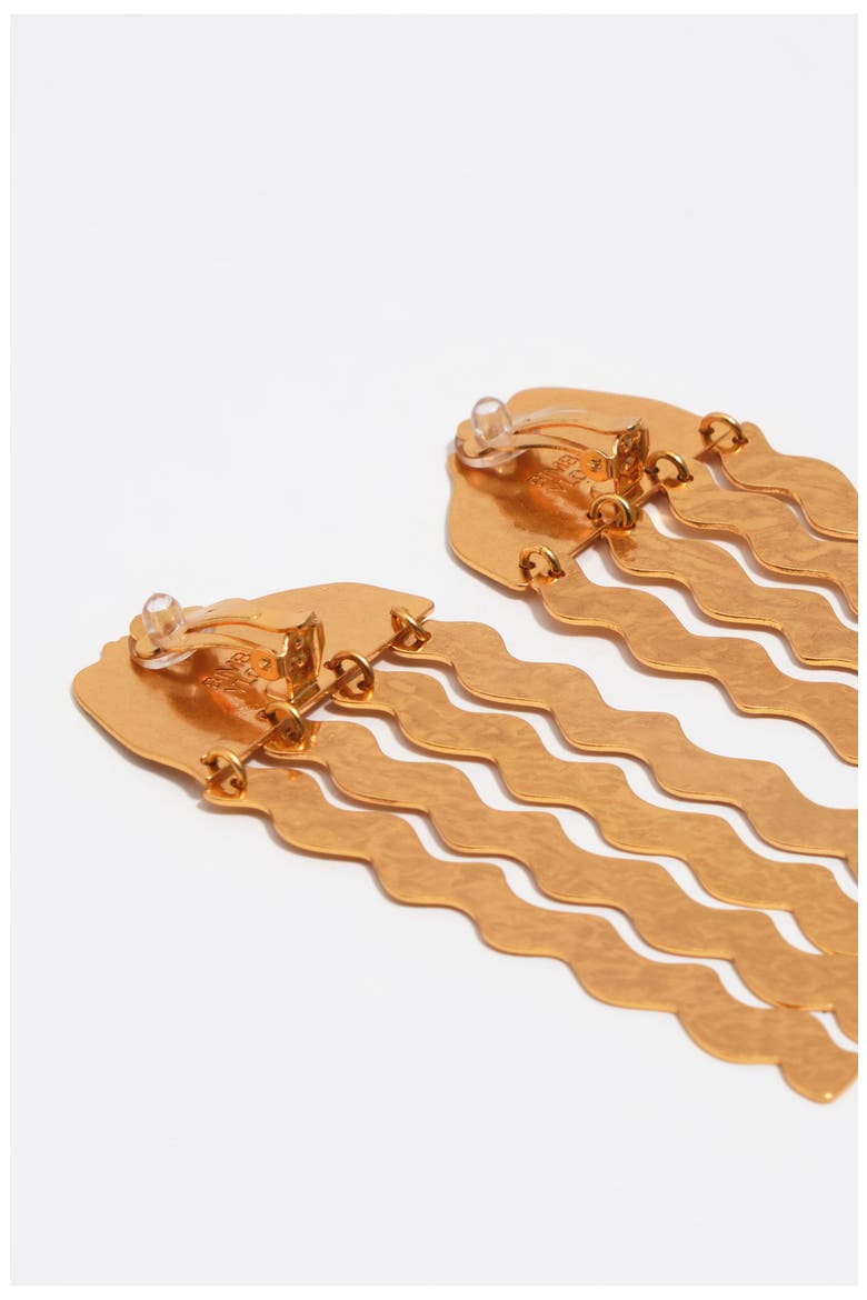 Matte Silhouette Earrings, Alternate, color, GOLD