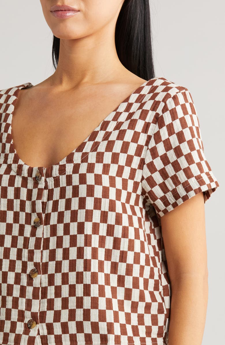 Brixton Mykonos Check Cotton Button-Up Shirt, Alternate, color, 