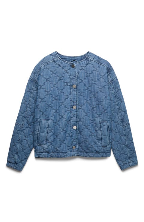Quilted Denim Jacket