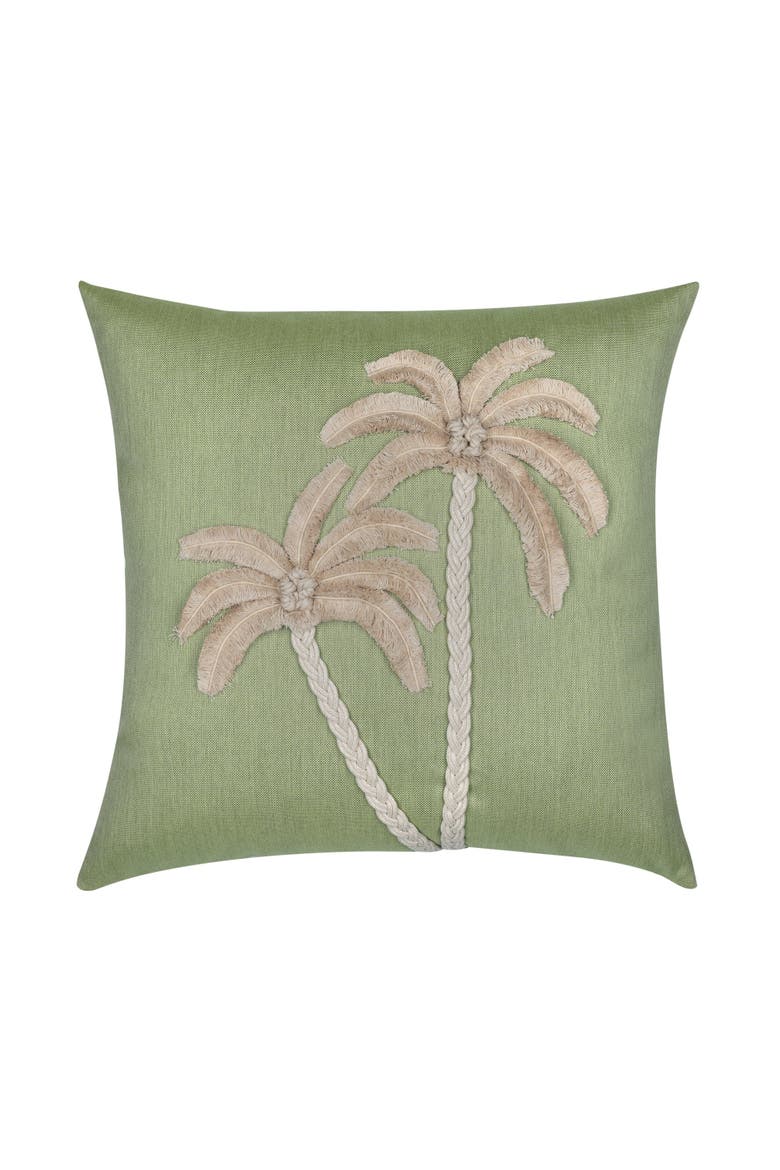Escape Handmade Applique Indoor & Outdoor Woven Accent Pillow, Main, color, Meadow