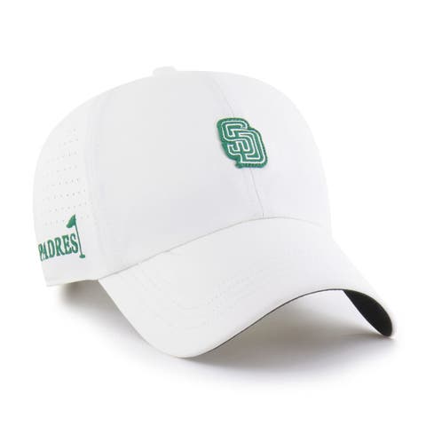 Men's '47 White San Diego Padres Elevated Greens Clean Up Adjustable Hat