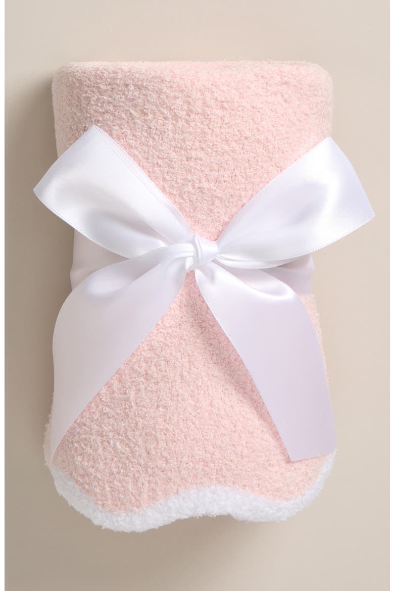 Scallop Trim Chenille Blanket, Alternate, color, PINK DOGWOOD