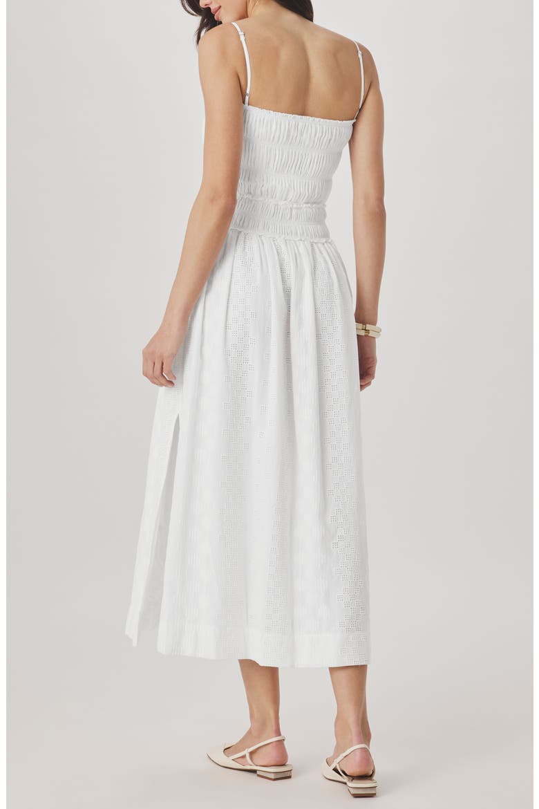 Kenzie Eyelet Sleeveless Maxi Dress, Alternate, color, WHITE