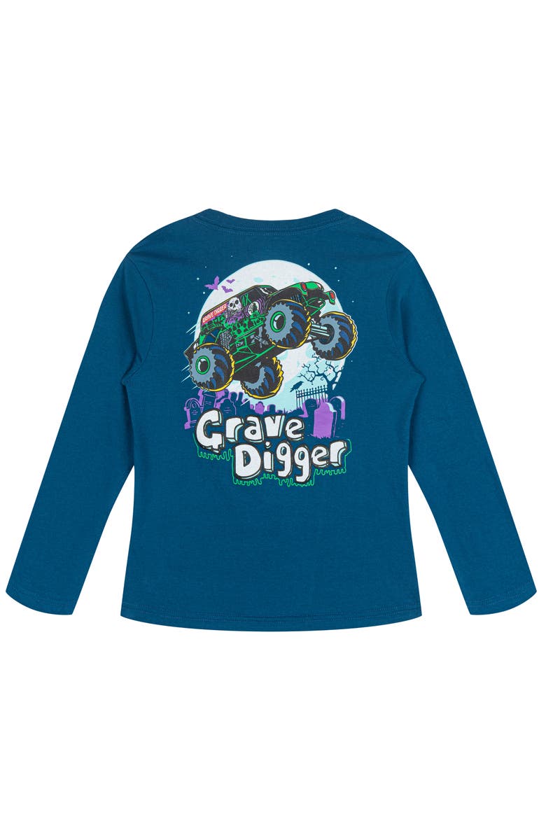 2-Pack Long Sleeve T-Shirt, Alternate, color, Sage Blue Grave Digger