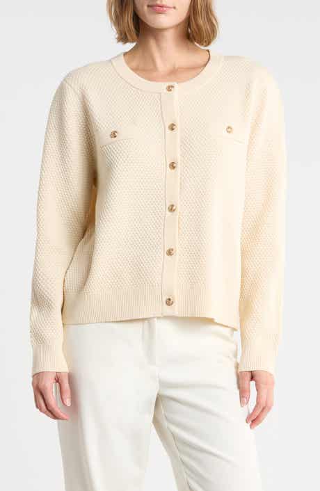 Textured Crop Cardigan