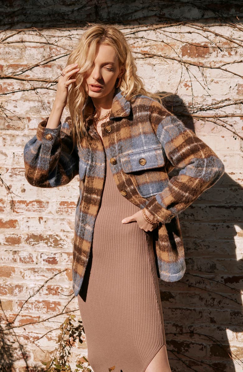 Heartloom Amalia Plaid Shirt Jacket, Alternate, color,