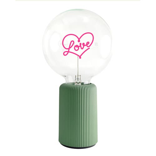 Mitb Love Portable Table Lamp In Green