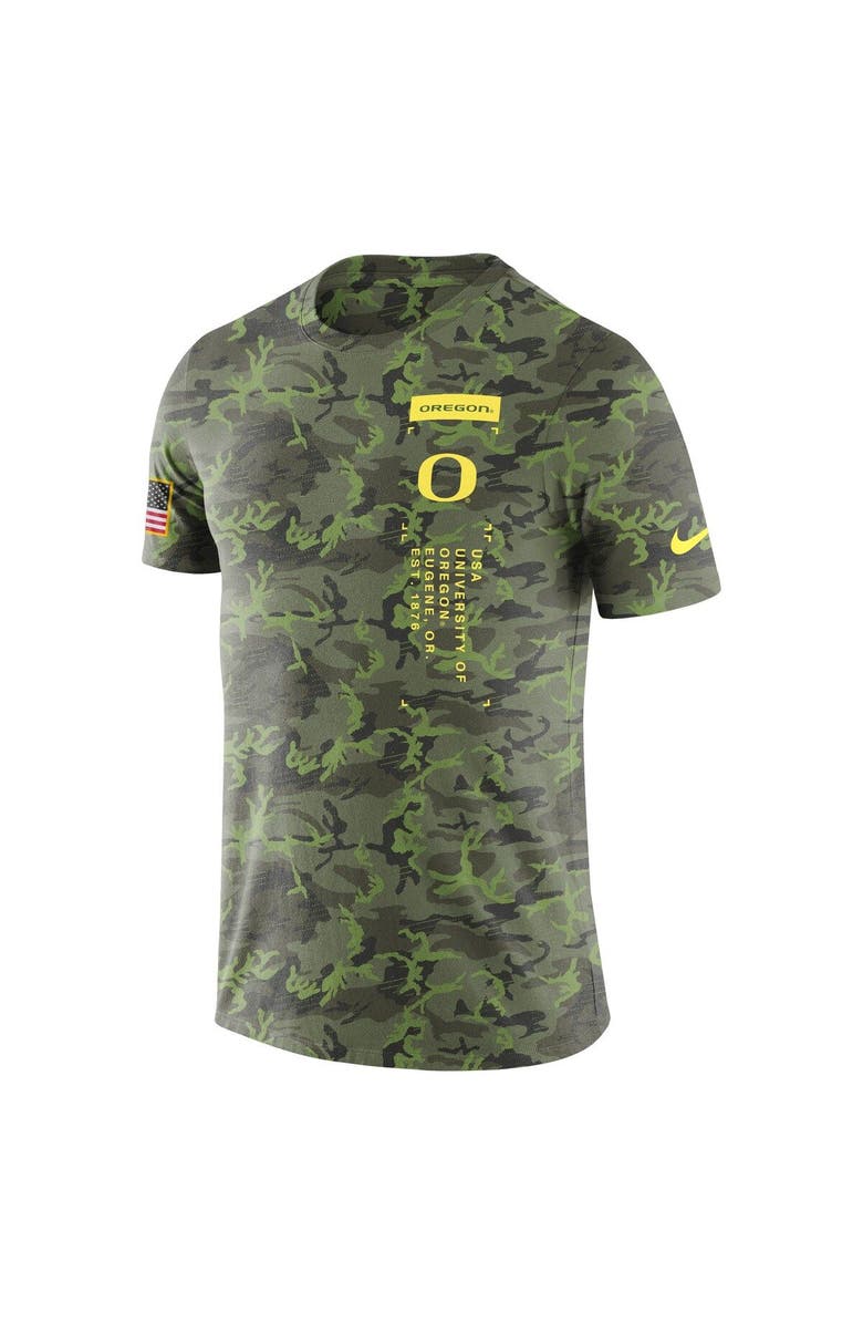 Nike Men's Nike Camo Oregon Ducks Military T-Shirt, Alternate, color,