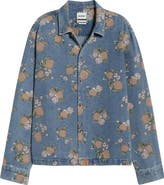 RIZORT Bouquet Denim Button-Up Shirt Jacket