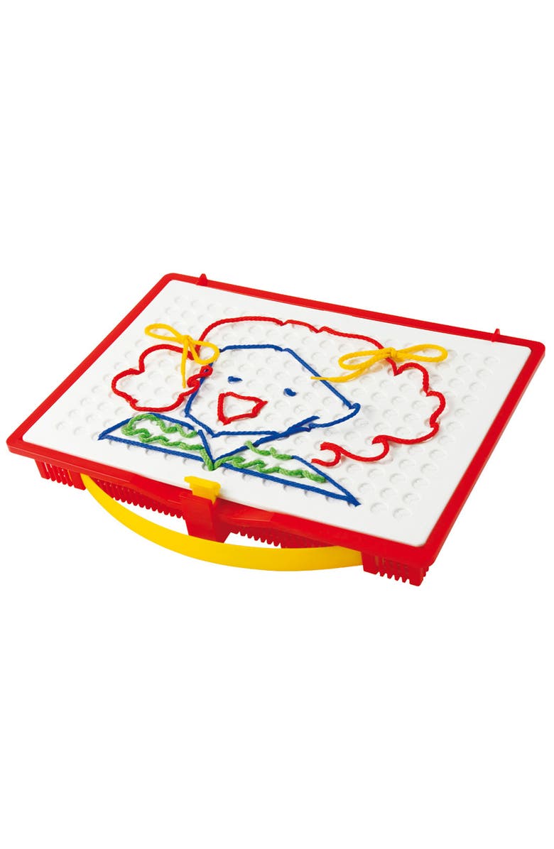 Quercetti Filo Filo Lacing String Art Toy, 18 Templates, Creative Play, Alternate, color, 