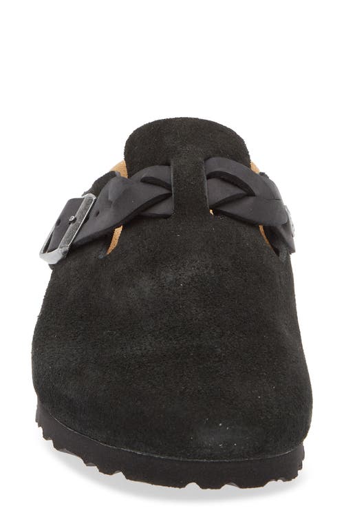 Birkenstock Boston Braid Clog In Black