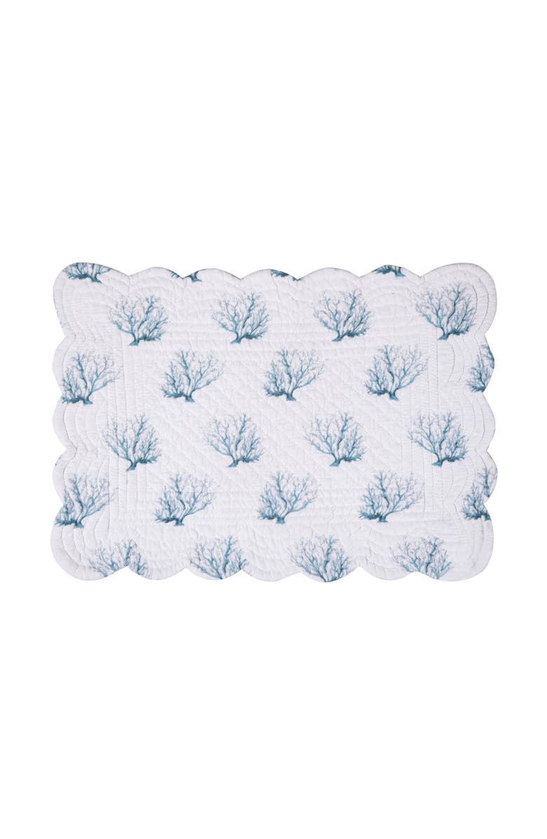 C&F Home Marlowe Sound Placemats, Set of 6, Alternate, color, White