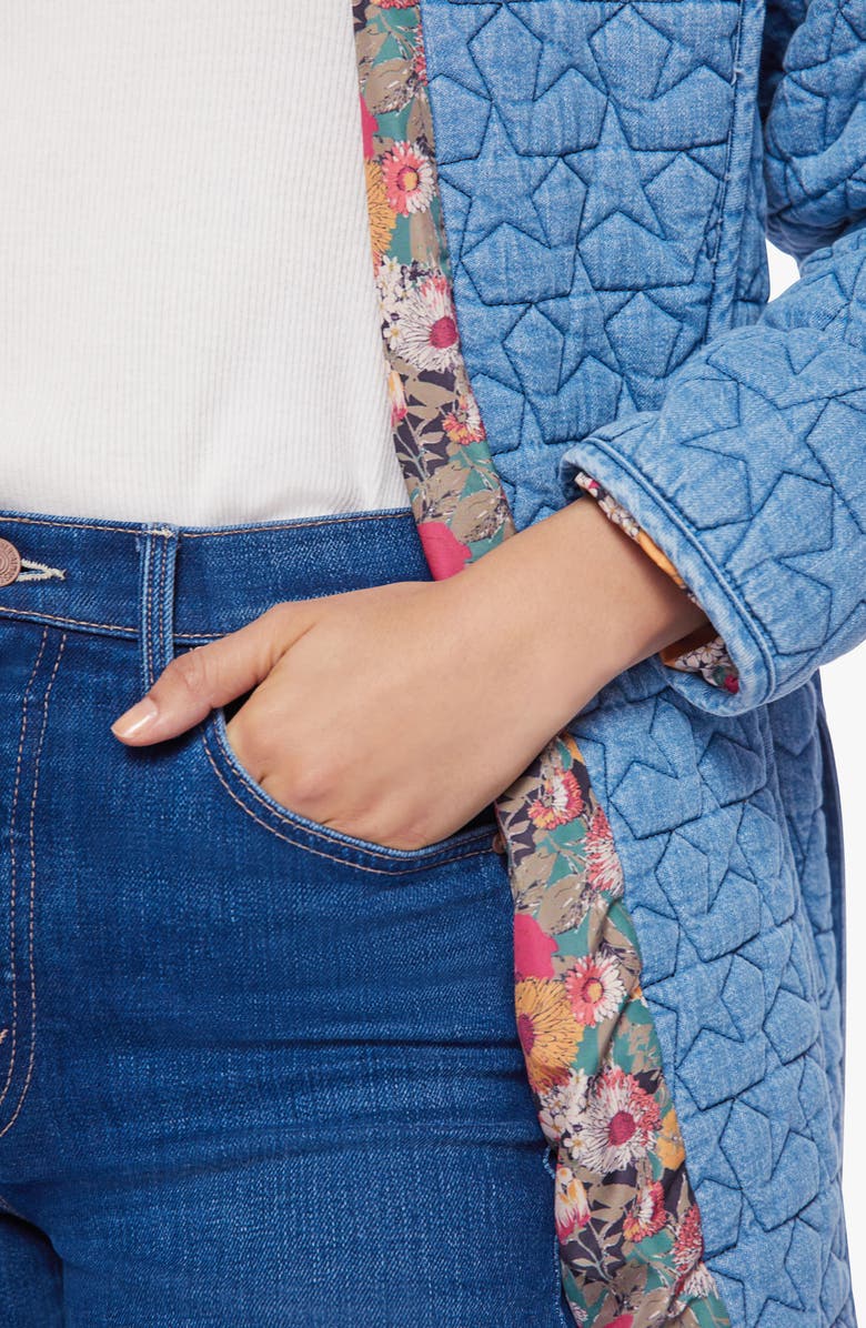 MOTHER The Channel Changer Belted Chambray Jacket, Alternate, color, 