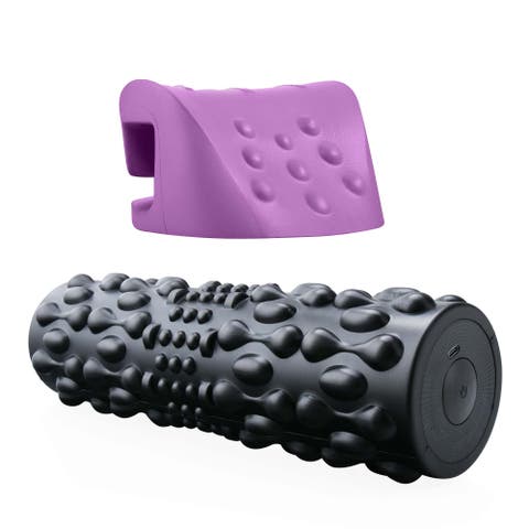 Muscle Relief Bundle Vibrating Foam Roller & Neck and Shoulder Stretcher