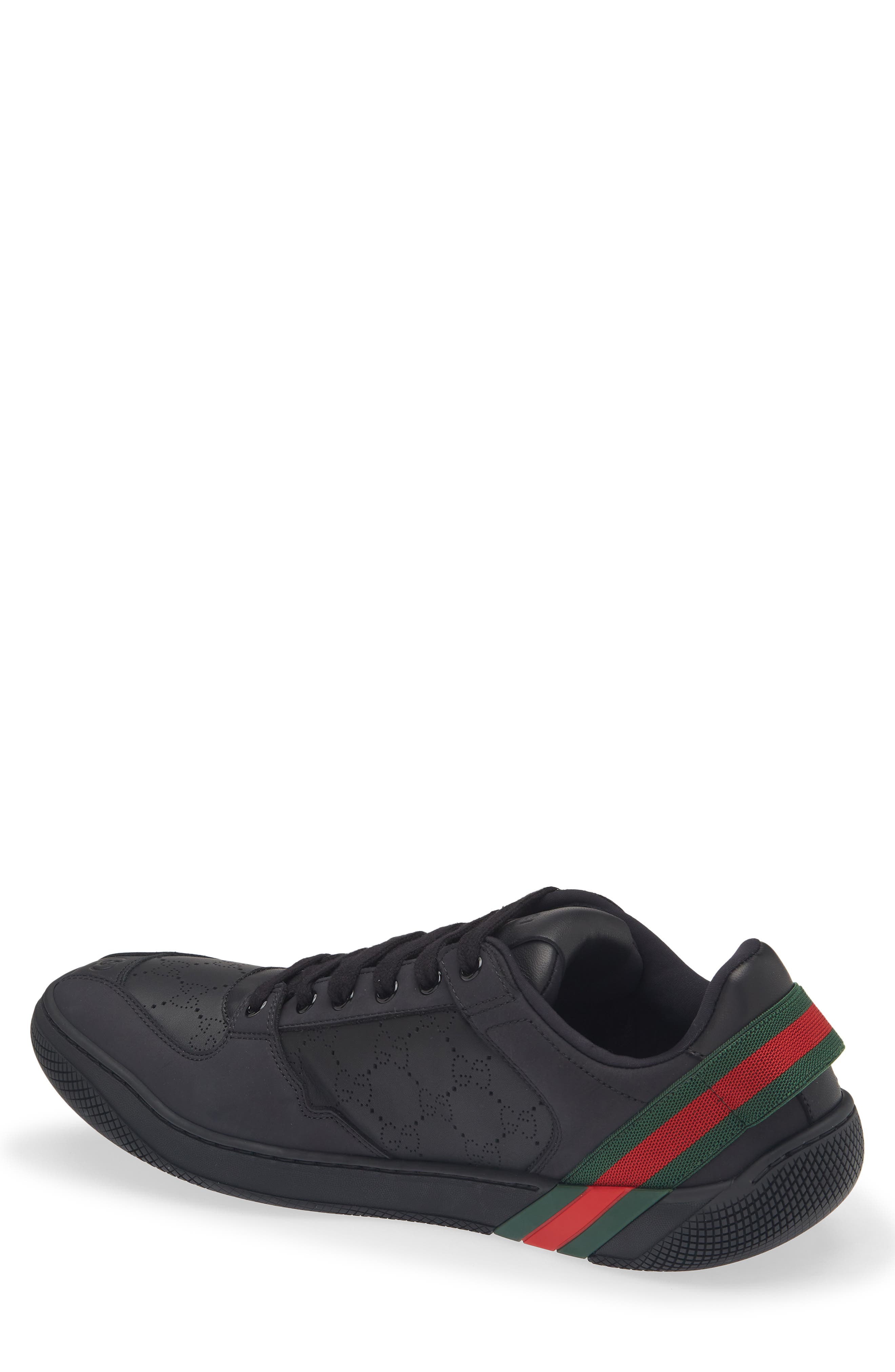 Screener 3.0 Leather Low Top Sneaker, Alternate, color, BLAC/BLA/BLA/BLA/VRV
