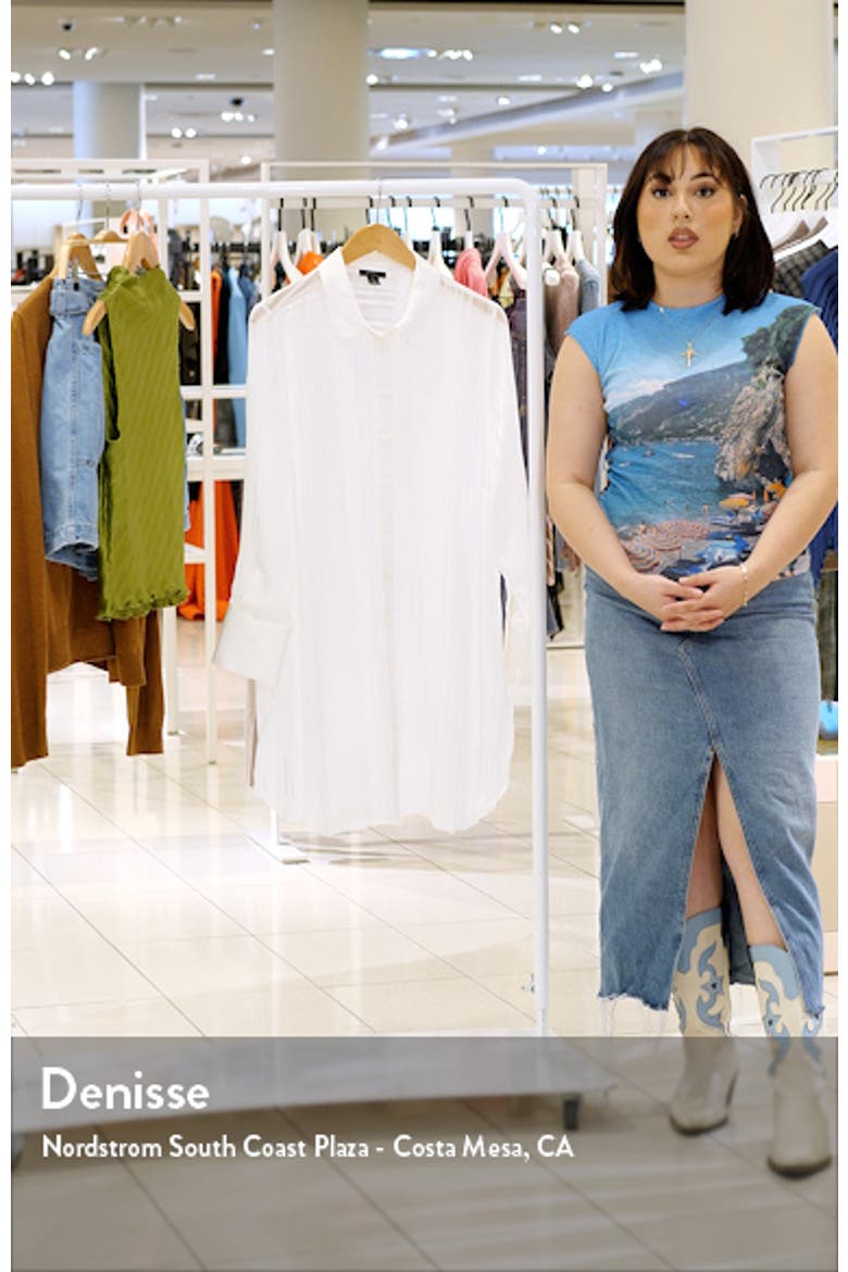 Stripe Button-Up Tunic Top video