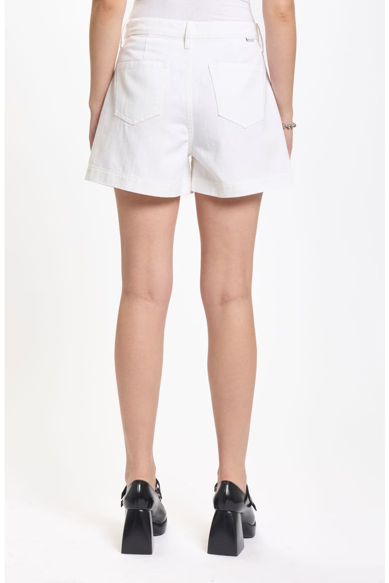 Coronado Pleated Denim Shorts, Alternate, color, LAMB