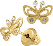 Mignonette 14k Gold Butterfly Earrings