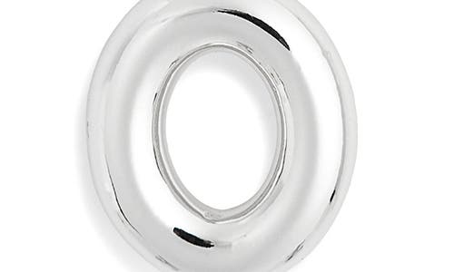 Leith Lowercase Initial Bubble Pendant Necklace In Silver