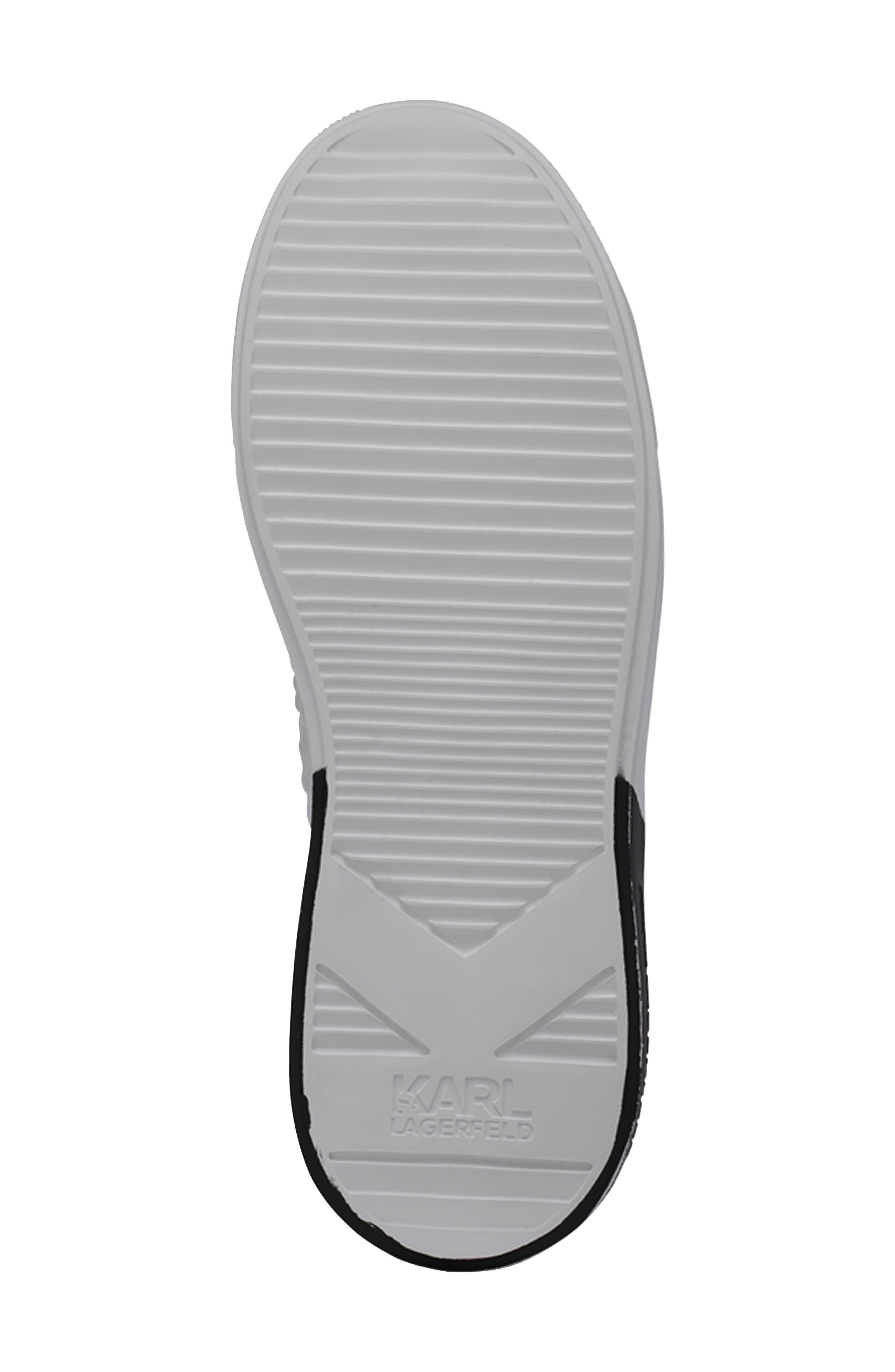 Grid Logo Embossed Sneaker, Alternate, color, WHITE