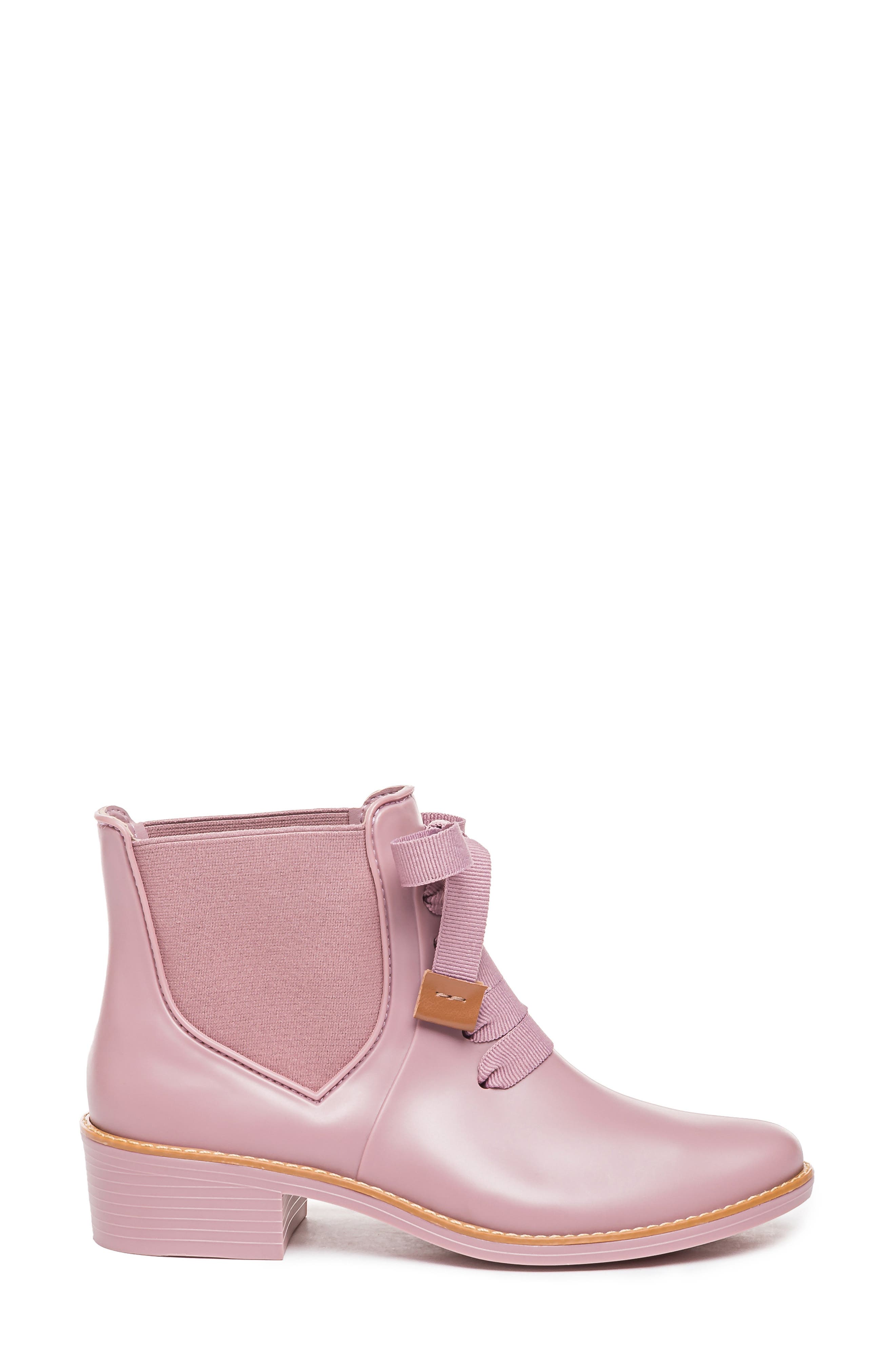 Bernardo Lacey Short Waterproof Rain Boot, Alternate, color, ROSE PINK